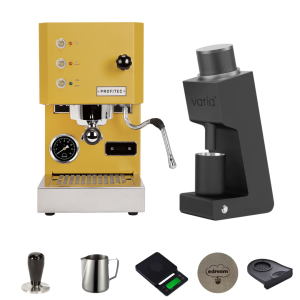 PACHET BARISTA : PROFITEC GO GALBEN + VARIA VS3 + ACCESORII