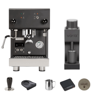 PACHET BARISTA: PROFITEC PRO 300 NEGRU + VARIA VS3 + ACCESORII